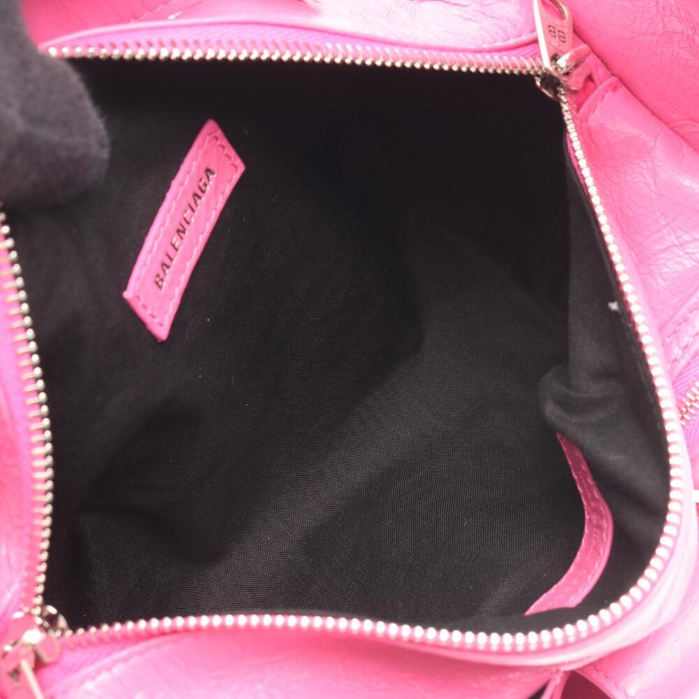 Balenciaga Super Busy Shoulder Bag Leather Pink - Picture 3 of 6